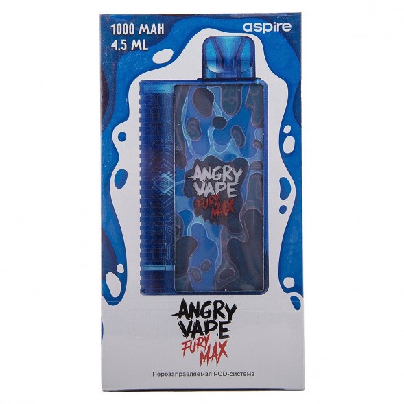 Электронная сигарета Brusko - Angry Vape Fury Max (Синий) купить в Челябинске