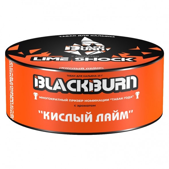 Табак BlackBurn - Lime Shock (Кислый Лайм, 25 грамм) купить в Челябинске