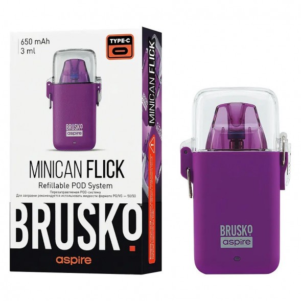 Электронная сигарета Brusko - Minican Flick (Фиолетовый) купить в Челябинске