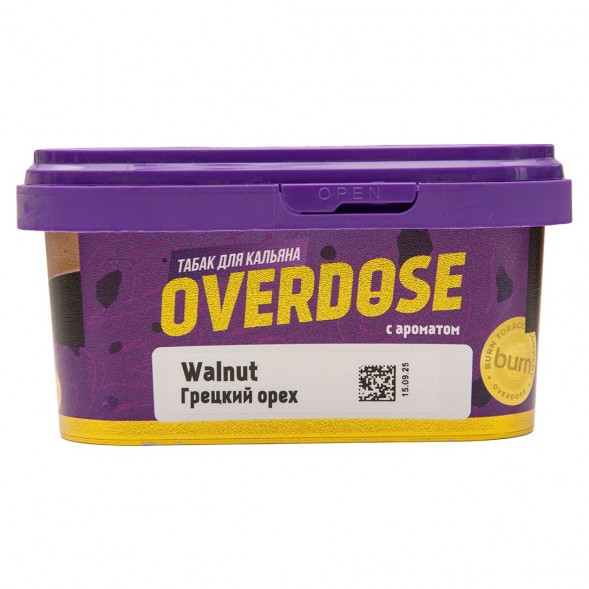 Табак Overdose - Walnut (Грецкий Орех, 200 грамм) купить в Челябинске
