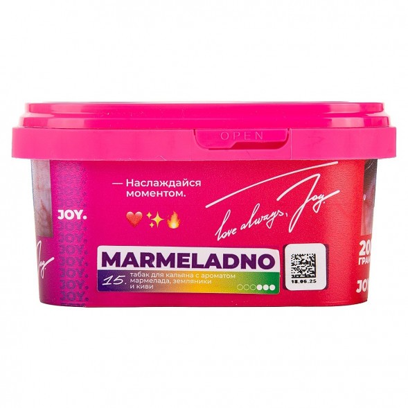 Табак Joy - Marmeladno (Мармелад, Земляника и Киви, 200 грамм) купить в Челябинске