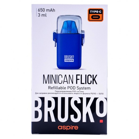 Электронная сигарета Brusko - Minican Flick (Синий) купить в Челябинске