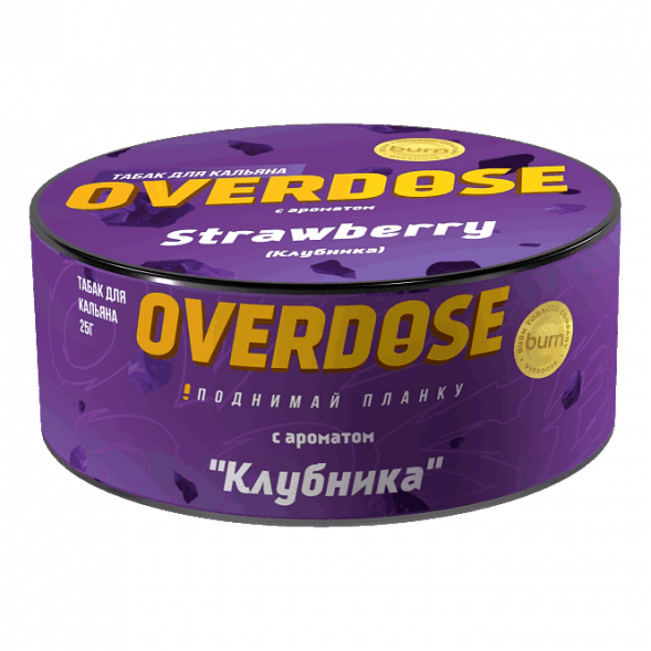 Табак Overdose - Strawberry (Клубника, 25 грамм) купить в Челябинске