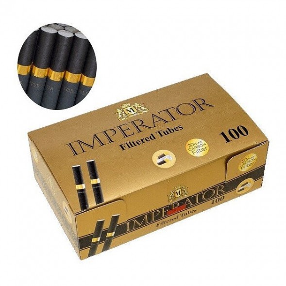 Гильзы сигаретные Imperator - Black Carbon Gold (84х20 мм, 100 шт.) купить в Челябинске