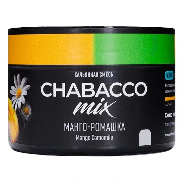 Смесь Chabacco MIX MEDIUM - Mango Camomile (Манго - Ромашка, 40 грамм) купить в Челябинске