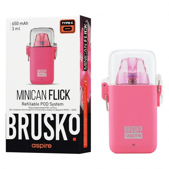 Электронная сигарета Brusko - Minican Flick (Розовый) купить в Челябинске