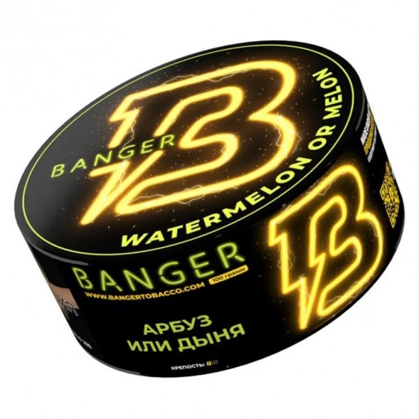 Табак Banger - Watermelon or Melon (Арбуз или Дыня, 100 грамм) купить в Челябинске