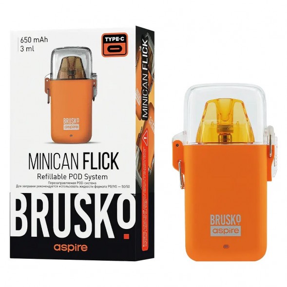 Электронная сигарета Brusko - Minican Flick (Оранжевый) купить в Челябинске