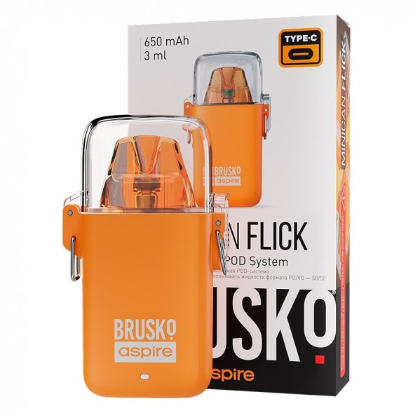 Электронная сигарета Brusko - Minican Flick (Оранжевый) купить в Челябинске