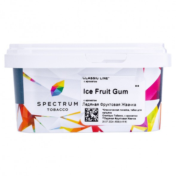 Табак Spectrum - Ice Fruit Gum (Ледяная Фруктовая Жвачка, 200 грамм) купить в Челябинске