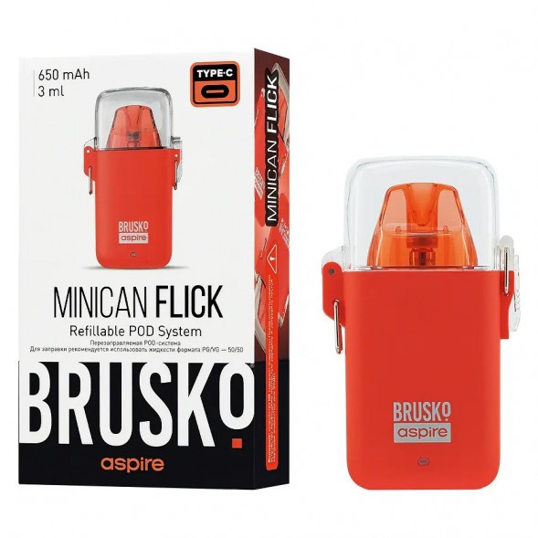 Электронная сигарета Brusko - Minican Flick (Красный) купить в Челябинске