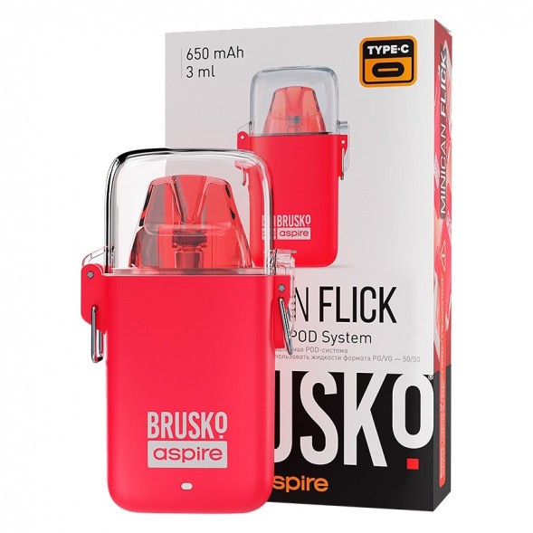 Электронная сигарета Brusko - Minican Flick (Красный) купить в Челябинске