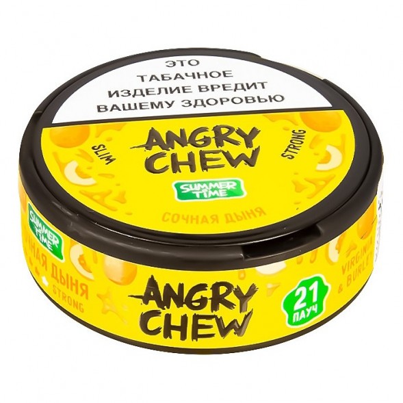 Табак жевательный Angry Chew Slim Strong - Сочная Дыня (12 грамм) купить в Челябинске
