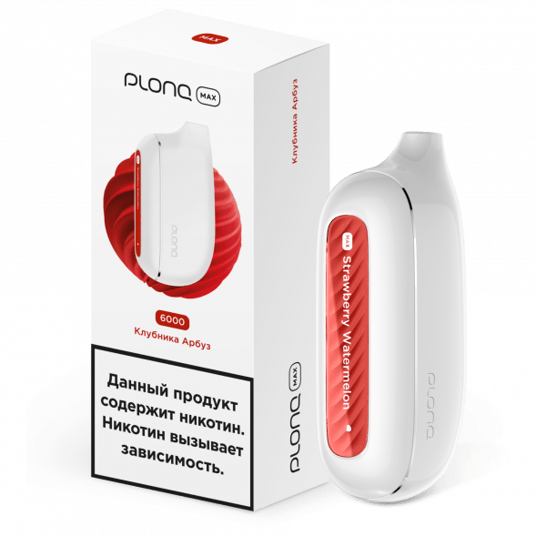 PLONQ MAX - Клубника Арбуз (6000 затяжек) купить в Челябинске