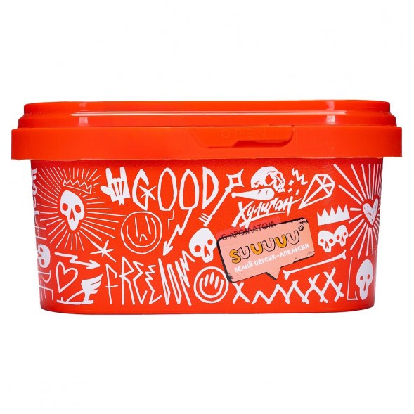 Табак Хулиган - Suuuuu (Белый Персик и Апельсин, 200 грамм) купить в Челябинске