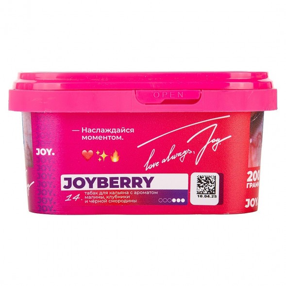 Табак Joy - Joyberry (Малина, Клубника и Чёрная Смородина, 200 грамм) купить в Челябинске