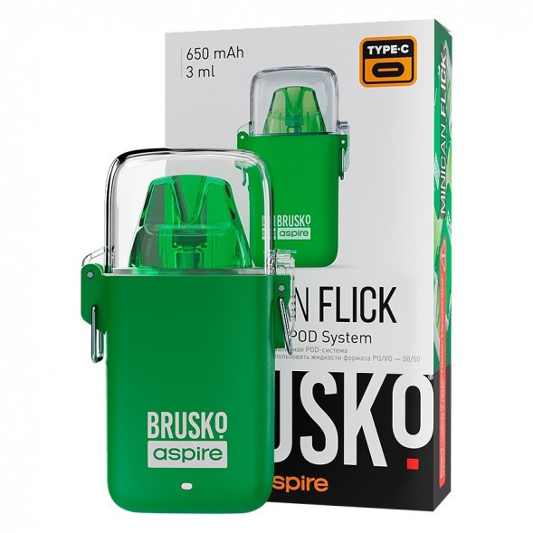 Электронная сигарета Brusko - Minican Flick (Зелёный) купить в Челябинске