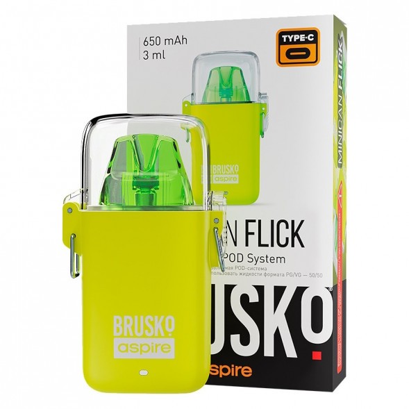 Электронная сигарета Brusko - Minican Flick (Жёлтый) купить в Челябинске