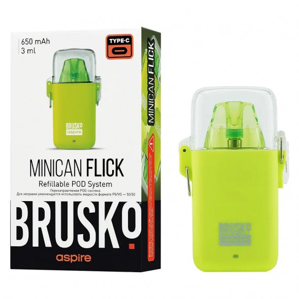 Электронная сигарета Brusko - Minican Flick (Жёлтый) купить в Челябинске