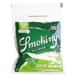 Фильтры для самокруток Smoking - Slim Menthol (120 штук, 15x6 мм)