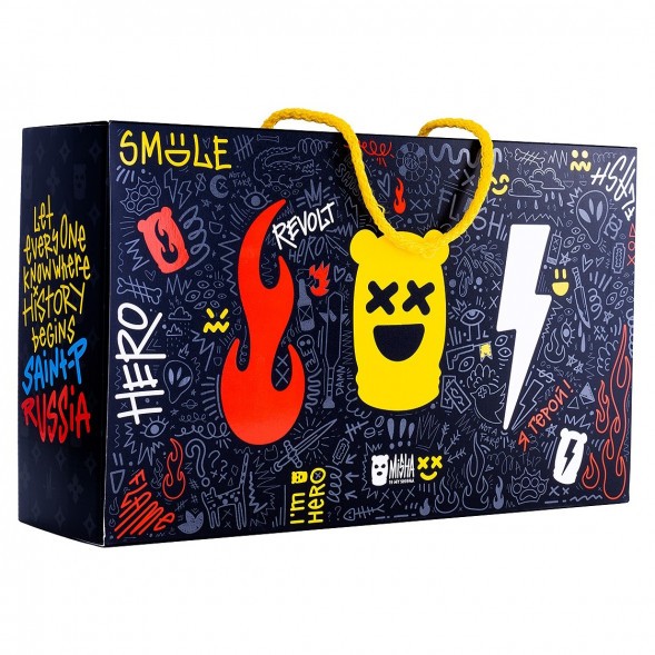 Кальян MISHA Rebel - Revolt Hero БЧК (Чёрный Белый, Без Колбы) купить в Челябинске