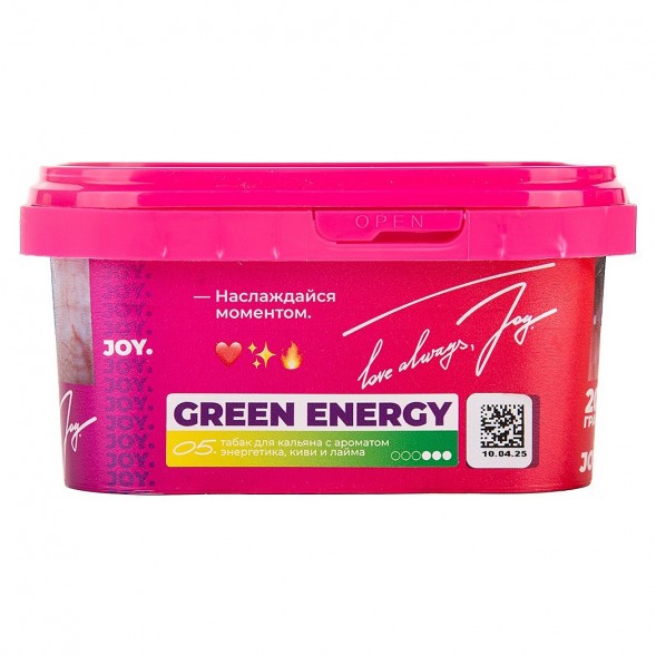 Табак Joy - Green Energy (Энергетик, Киви и Лайм, 200 грамм) купить в Челябинске