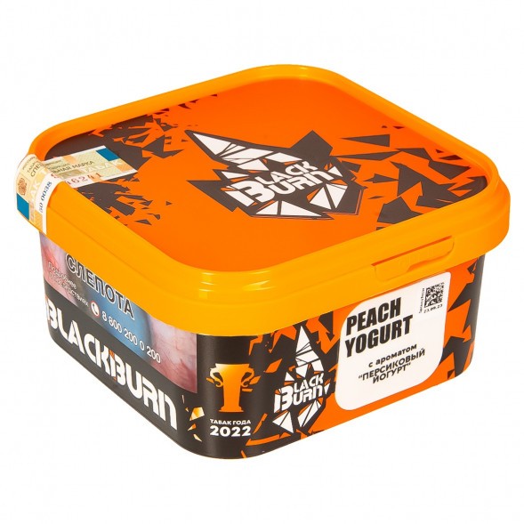 Табак BlackBurn - Peach Yogurt (Персиковый Йогурт, 200 грамм) купить в Челябинске