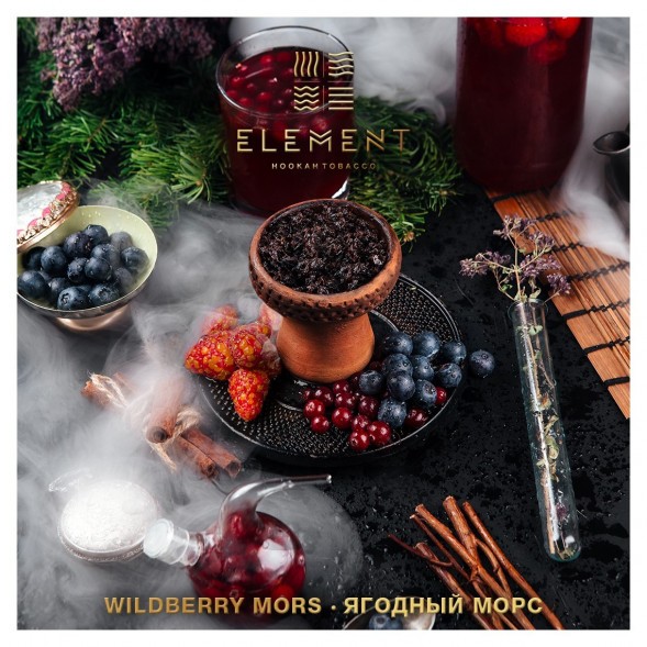 Табак Element Вода - Wildberry Mors (Ягодный морс, 100 грамм) купить в Челябинске