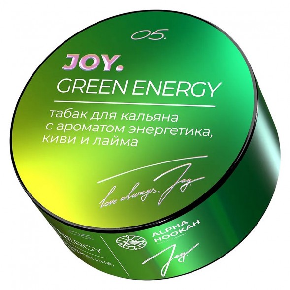 Табак Joy - Green Energy (Энергетик, Киви и Лайм, 25 грамм) купить в Челябинске