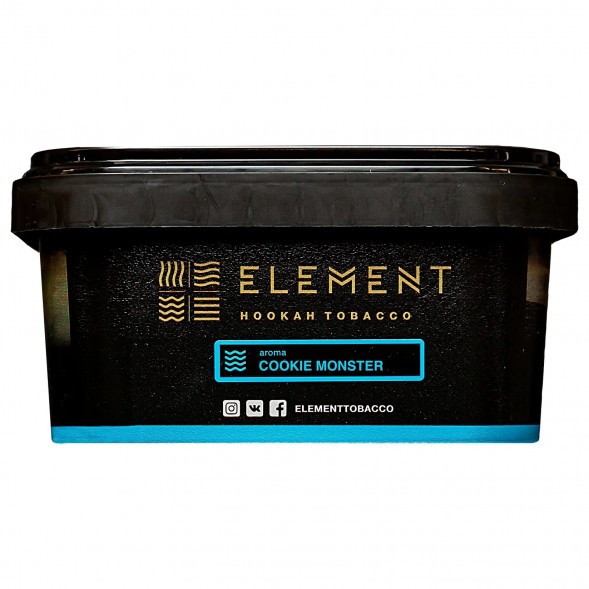 Табак Element Вода - Cookie Monster (Земляничное Печенье, 200 грамм) купить в Челябинске