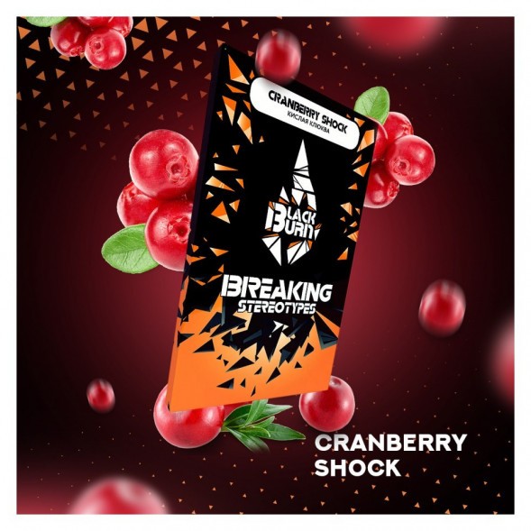 Табак BlackBurn - Cranberry Shock (Кислая Клюква, 100 грамм) купить в Челябинске