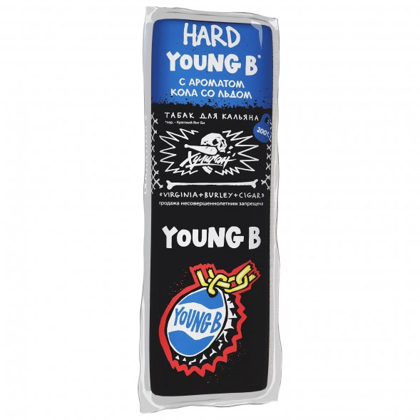 Табак Хулиган Hard - Young B (Кола со Льдом, 200 грамм) купить в Челябинске