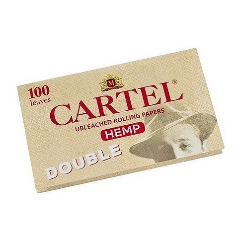 Бумага для самокруток Cartel - Double Organic Hemp Unbleached (100 штук) купить в Челябинске