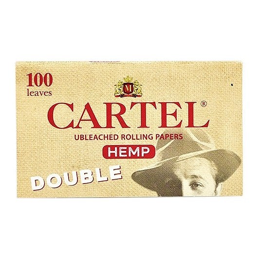 Бумага для самокруток Cartel - Double Organic Hemp Unbleached (100 штук) купить в Челябинске