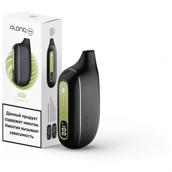 PLONQ MAX SMART - Зелёный Чай (8000 затяжек) купить в Челябинске
