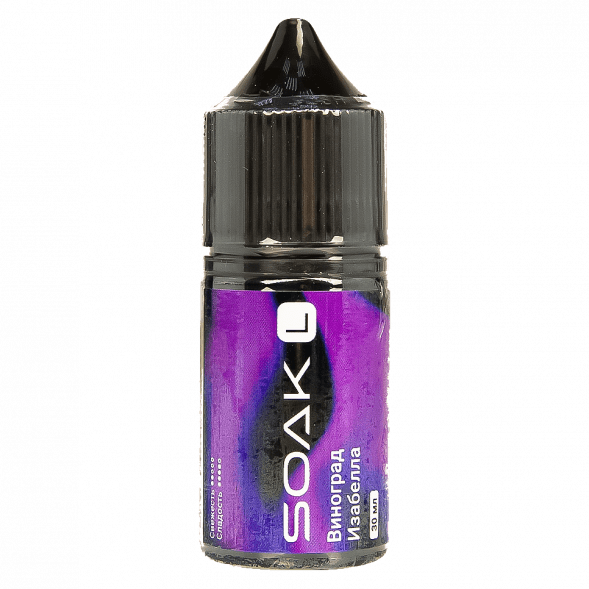 Жидкость SOAK L30 - Isabella Grapes (Виноград Изабелла, 30 мл, 2 мг) купить в Челябинске