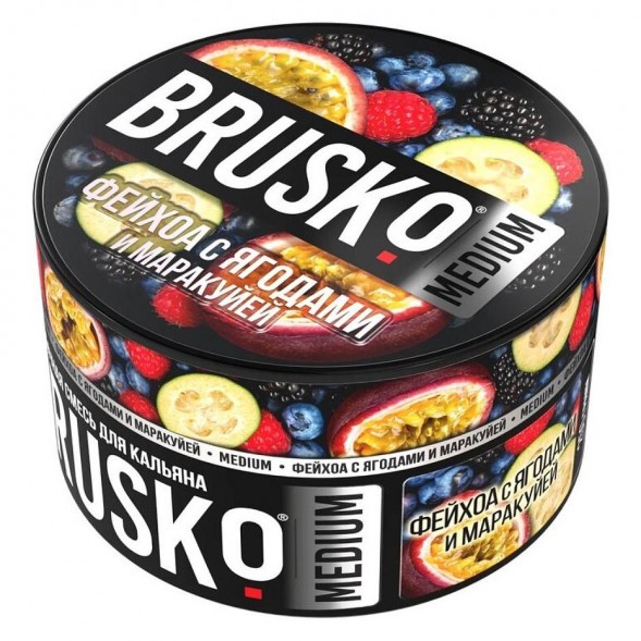 Смесь Brusko Medium - Фейхоа с Ягодами и Маракуйей (250 грамм) купить в Челябинске
