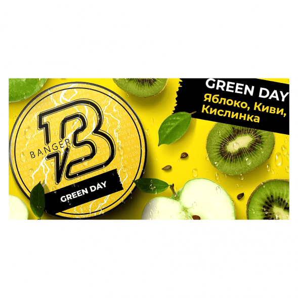 Табак Banger - Green Day (Яблоко, Киви, Кислинка, 25 грамм) купить в Челябинске