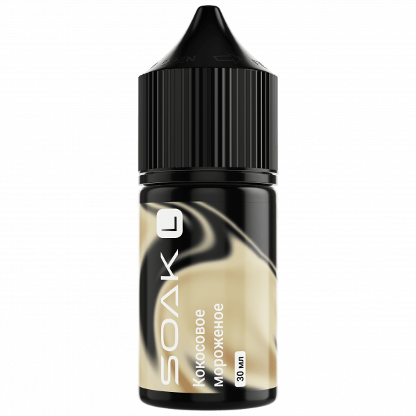 Жидкость SOAK L30 - Ice Cream Coconut (Кокосовое Мороженое, 30 мл, 2 мг) купить в Челябинске