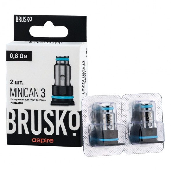 Испарители для Brusko Minican 3 (AF Mesh Coil, 0.8 Ом, 2 шт.) купить в Челябинске
