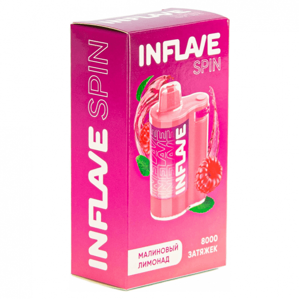 INFLAVE SPIN - Малиновый Лимонад (8000 затяжек) купить в Челябинске