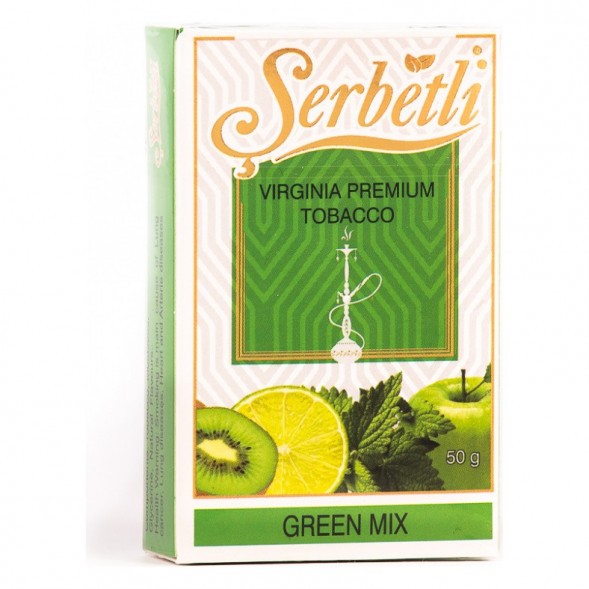 Табак Serbetli - Green Mix (Зеленый Микс, 50 грамм, Акциз) купить в Челябинске