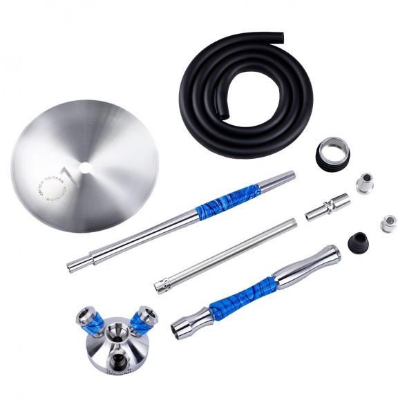 Кальян UNION - Fibonacci Акрил Голубой II (Без Колбы) купить в Челябинске