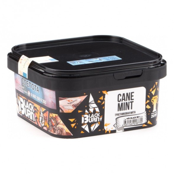 Табак BlackBurn - Cane Mint (Тростниковая Мята, 200 грамм) купить в Челябинске