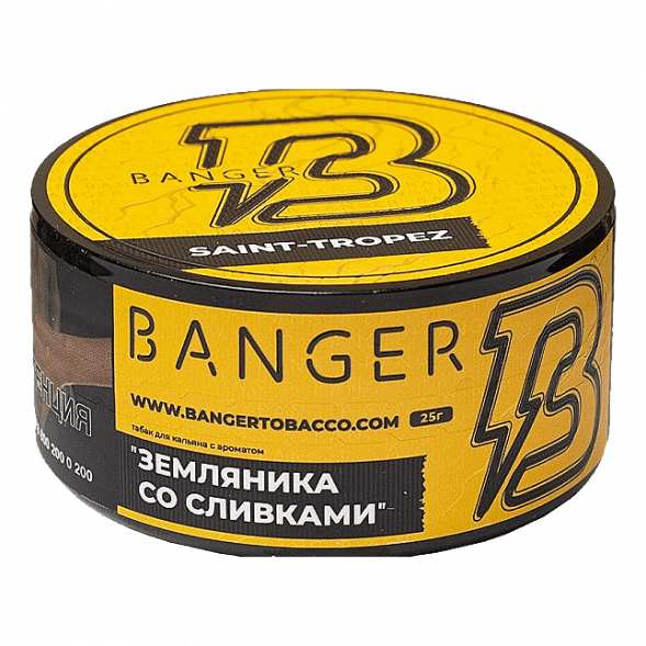 Табак Banger - Saint-Tropez (Земляника со Сливками, 25 грамм) купить в Челябинске