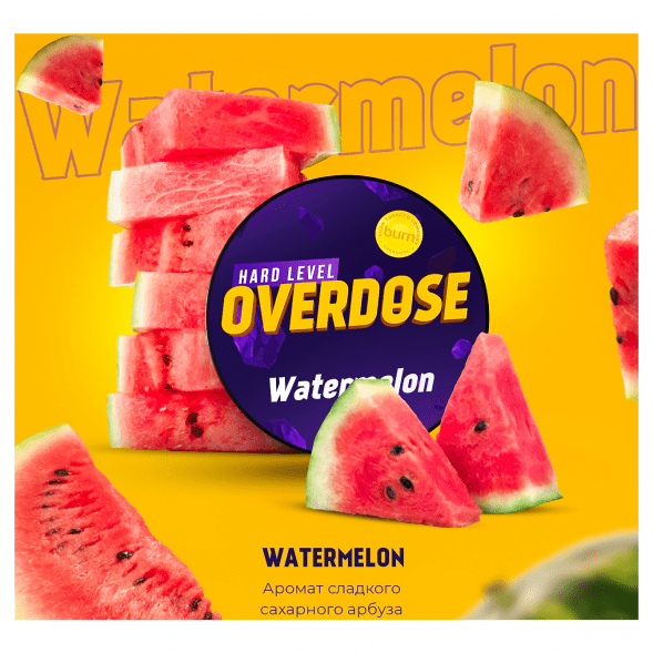 Табак Overdose - Watermelon (Сахарный Арбуз, 200 грамм) купить в Челябинске