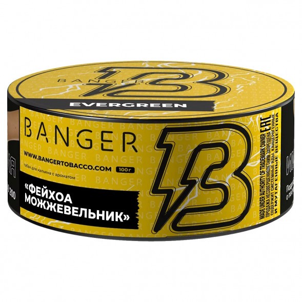 Табак Banger - Evergreen (Фейхоа Можжевельник, 100 грамм) купить в Челябинске