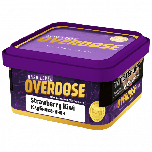 Табак Overdose - Strawberry Kiwi (Клубника и Киви, 200 грамм) купить в Челябинске