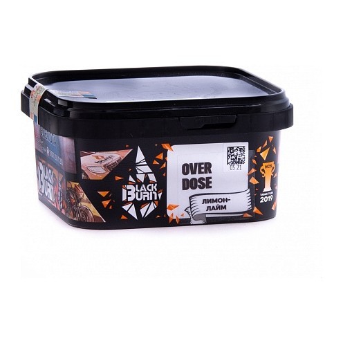 Табак BlackBurn - Overdose (Лимон - Лайм, 200 грамм) купить в Челябинске