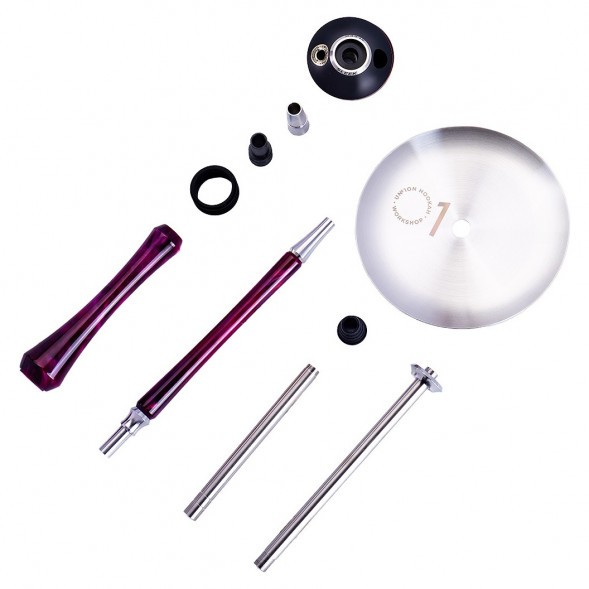 Кальян UNION - Sleek Акрил (Фиолетово-Красный, Без Колбы) купить в Челябинске